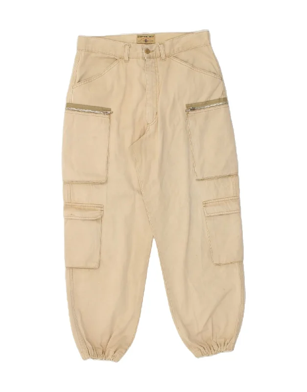 COTTON BELT Womens High Waist Joggers Cargo Trousers W33 L26 Beige Trousers Top Rated COTTON BELT Womens High Waist Joggers Cargo Trousers W33 L26 Beige Trousers Top Rated