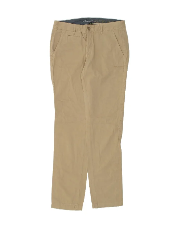 EDDIE BAUER Womens Slim Chino Trousers US 10 Large W36 L35 Beige Cotton Trousers Occasion Special EDDIE BAUER Womens Slim Chino Trousers US 10 Large W36 L35 Beige Cotton Trousers Occasion Special