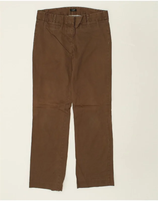 J. CREW Womens Straight Chino Trousers US 6 Medium W32 L31 Brown Cotton Trousers Handmade Artisanal J. CREW Womens Straight Chino Trousers US 6 Medium W32 L31 Brown Cotton Trousers Handmade Artisanal
