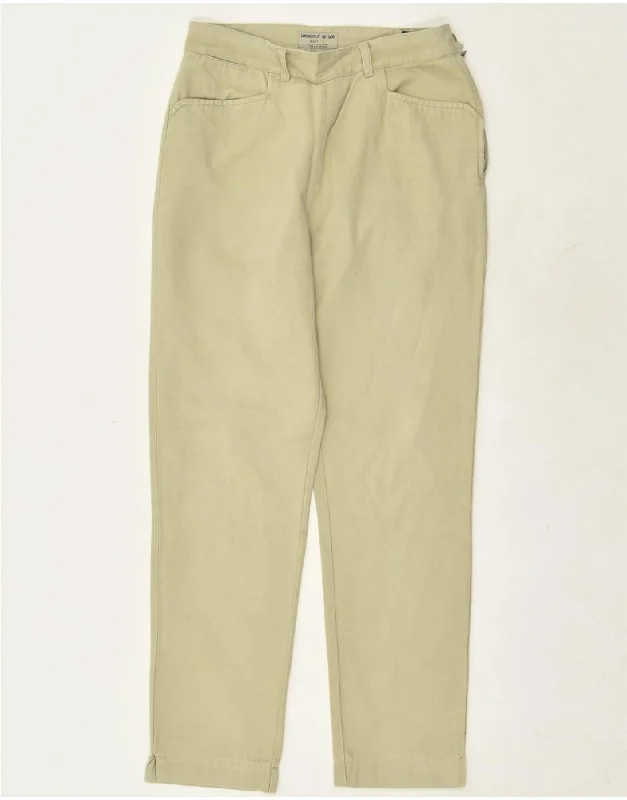 LEE Womens Slim Casual Trousers W32 L29  Green Cotton Trousers Harem Relaxed Fit