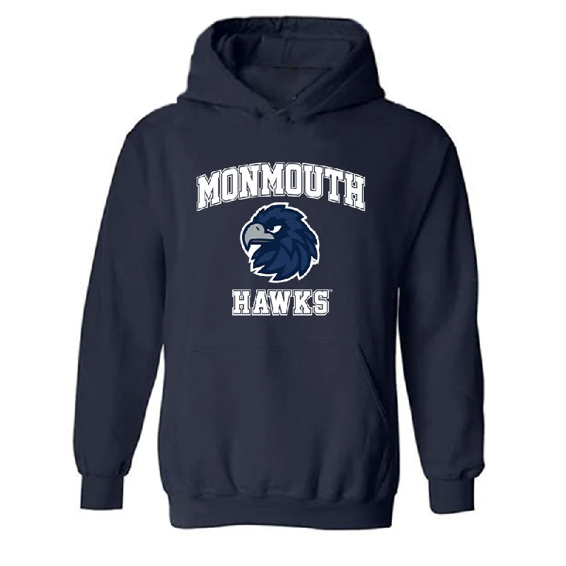 Monmouth - NCAA Women's Track & Field : Claire Denman - Classic Shersey Hooded Sweatshirt Hoodie with Oversized Fit Loose Comfortable Monmouth - NCAA Women's Track & Field : Claire Denman - Classic Shersey Hooded Sweatshirt Hoodie with Oversized Fit Loose Comfortable