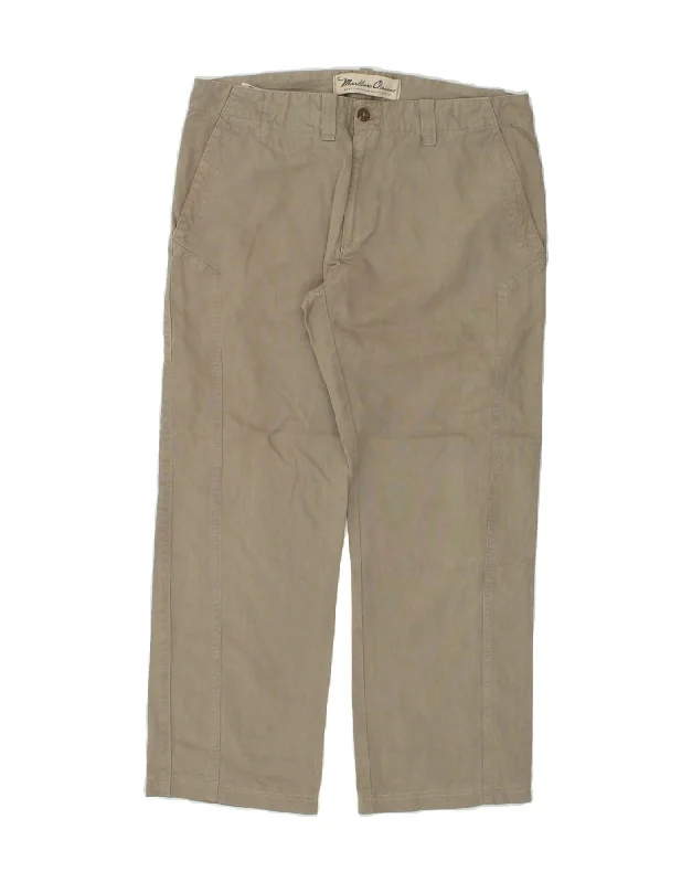 MARLBORO CLASSICS Womens Straight Chino Trousers W32 L26 Grey Cotton Trousers Solid Black MARLBORO CLASSICS Womens Straight Chino Trousers W32 L26 Grey Cotton Trousers Solid Black