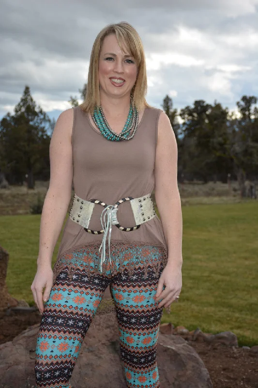 Mocha Fringe Tank cozy tank top