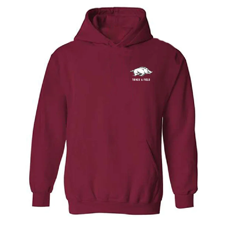 Arkansas - NCAA Women's Track & Field : Ariane Linton - Classic Shersey Hooded Sweatshirt Hoodie with Pattern Geometric Abstract Arkansas - NCAA Women's Track & Field : Ariane Linton - Classic Shersey Hooded Sweatshirt Hoodie with Pattern Geometric Abstract