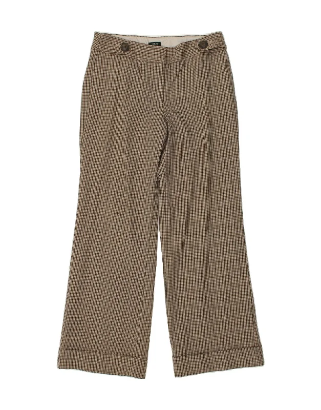 J. CREW Womens Favorite Fit Casual Trousers US 10 Large W32 L31 Brown Trousers Leather Faux J. CREW Womens Favorite Fit Casual Trousers US 10 Large W32 L31 Brown Trousers Leather Faux