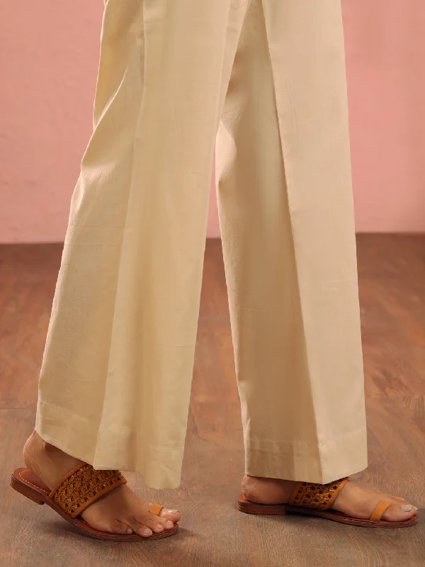 Beige Cambric Trousers - AL-T-722 Trousers Corduroy Warm