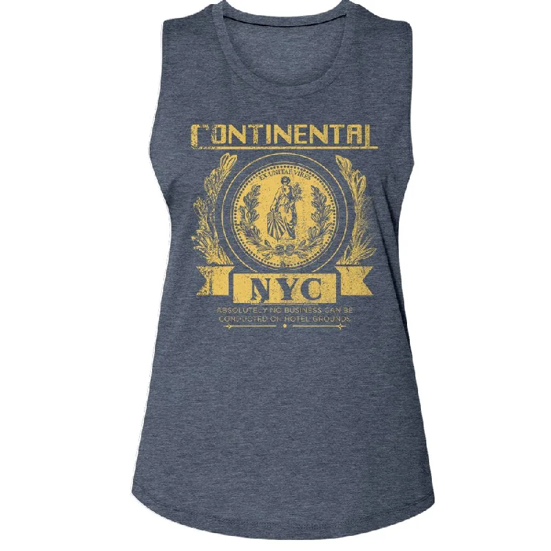 Women Exclusive JOHN WICK Muscle Tank, Continental Nyc scoop neck tank