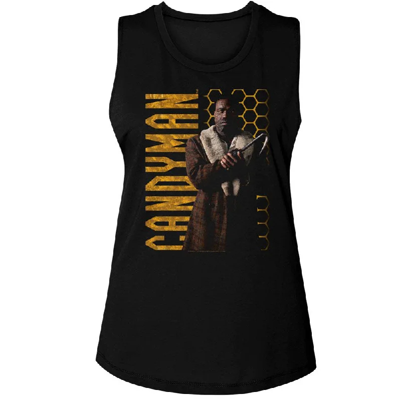 CANDYMAN Tank Top, Honeycomb black tank top