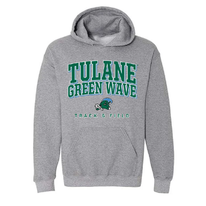 Tulane - NCAA Women's Track & Field : Ali Saunders - Classic Shersey Hooded Sweatshirt Hooded Sweatshirt Casual Wear Street Style Tulane - NCAA Women's Track & Field : Ali Saunders - Classic Shersey Hooded Sweatshirt Hooded Sweatshirt Casual Wear Street Style