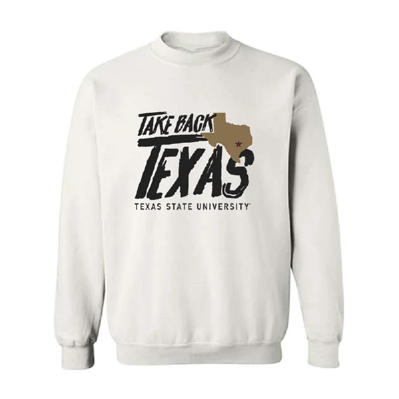 Texas State - NCAA Women's Track & Field : Destiney Rose - Crewneck Sweatshirt Hoodie with Elastic Waist Stretchable Comfortable Texas State - NCAA Women's Track & Field : Destiney Rose - Crewneck Sweatshirt Hoodie with Elastic Waist Stretchable Comfortable