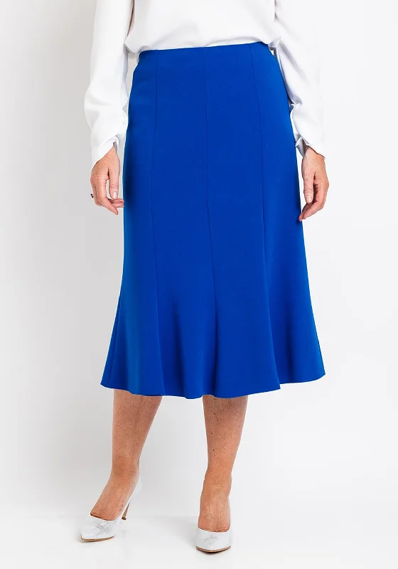 Avalon Panel Flared Midi Skirt, Royal Blue corduroy skirt comfortable