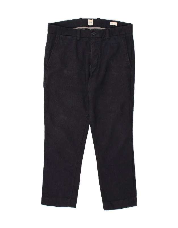 GAP Womens Slim Chino Trousers W30 L26 Navy Blue Cotton Trousers Party Sparkling