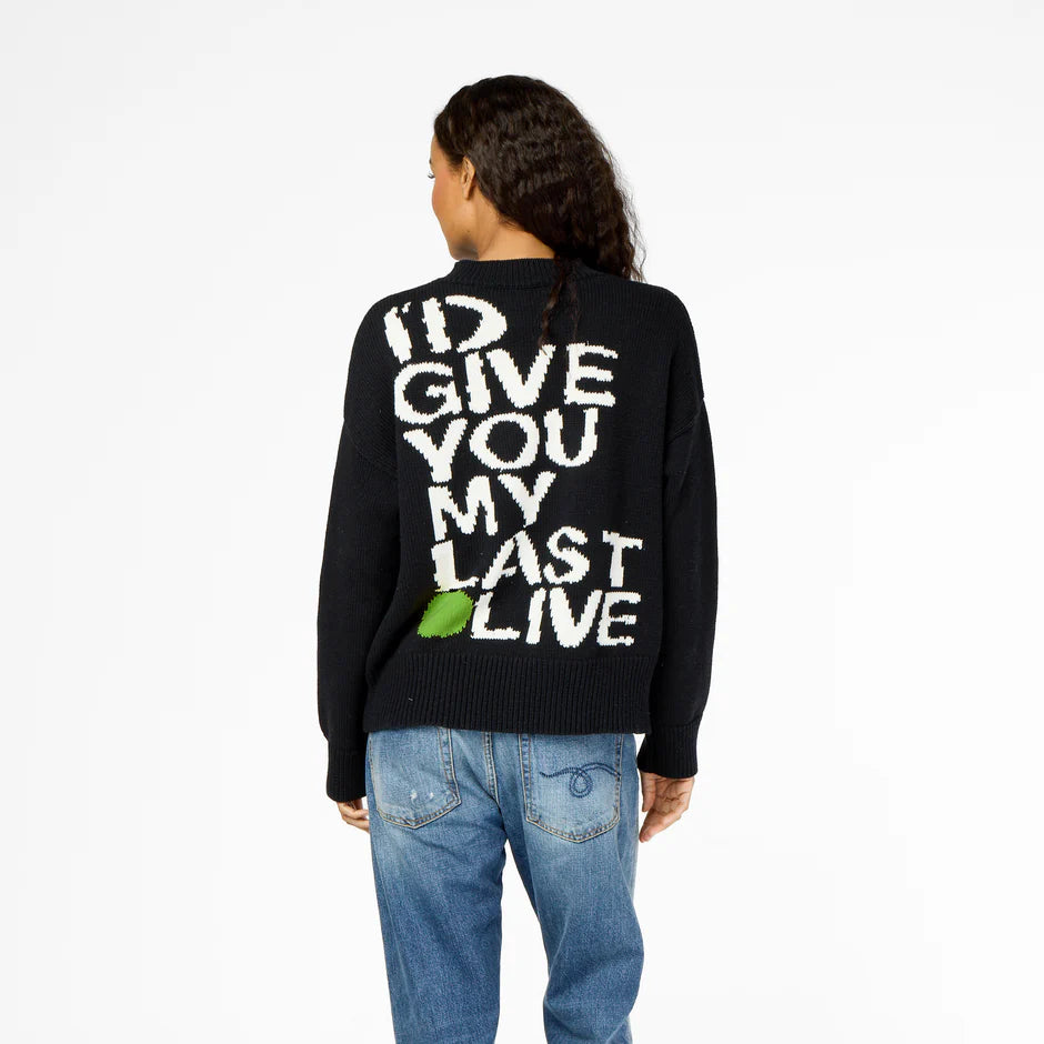 Kerri Rosenthal - Benton last olive sweater High Neck Crew Neck V-Neck