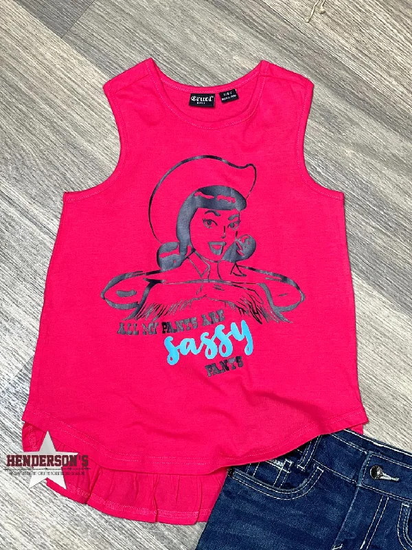 Cruel Girl Sassy Pants Tank SIZE XL ONLY grey tank top
