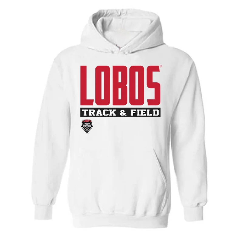 New Mexico - NCAA Women's Track & Field : Laylah Lawson - Classic Fashion Shersey Hooded Sweatshirt Hoodie with Elastic Waist Stretchable Comfortable