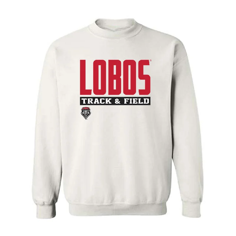 New Mexico - NCAA Women's Track & Field : Laylah Lawson - Classic Fashion Shersey Crewneck Sweatshirt Hoodie with Front Slit Layering Stylish