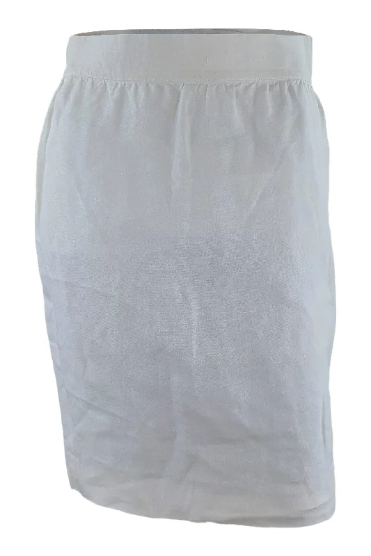 ESCADA Vintage White Linen Mini Pencil Skirt (38) mini skirt trendy