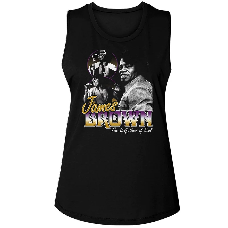 JAMES BROWN Tank Top, Godfather Of Soul lace back tank