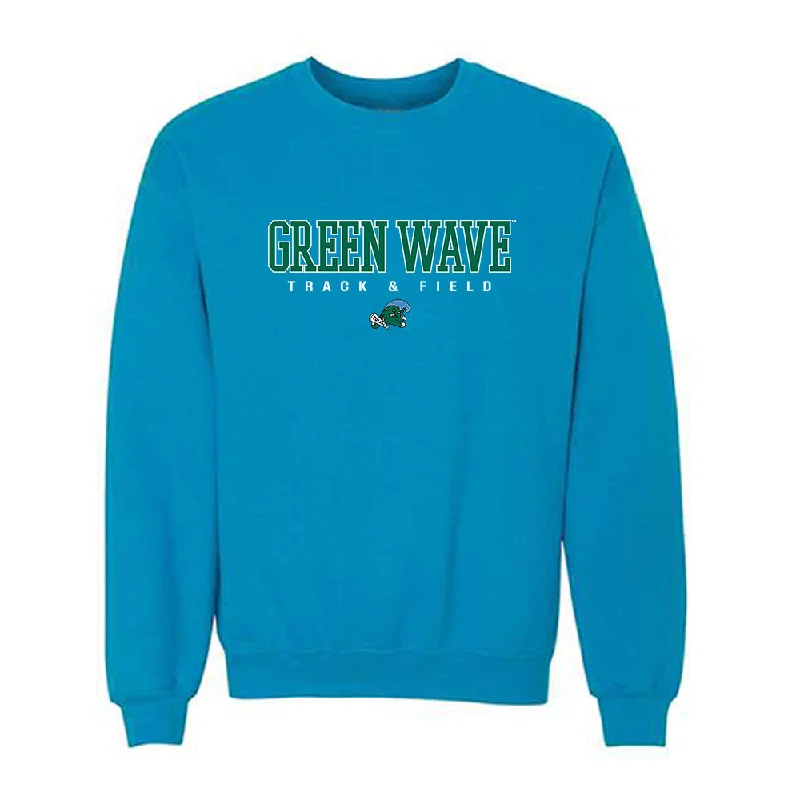 Tulane - NCAA Women's Track & Field : Ali Saunders - Crewneck Sweatshirt Hoodie Sweatshirt Pullover Tulane - NCAA Women's Track & Field : Ali Saunders - Crewneck Sweatshirt Hoodie Sweatshirt Pullover