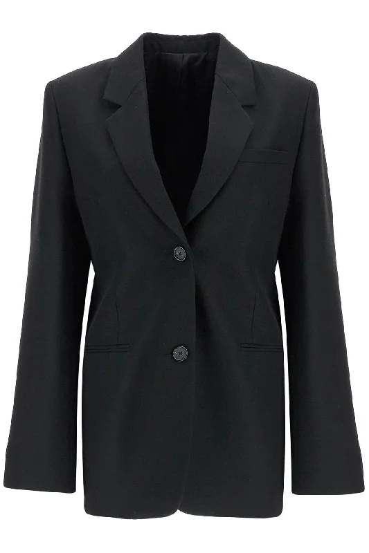Toteme Women's Sustainable Oversized Single-Breasted Jacket Toggled Jacket Drawstring Jacket Belted Jacket Toteme Women's Sustainable Oversized Single-Breasted Jacket Toggled Jacket Drawstring Jacket Belted Jacket