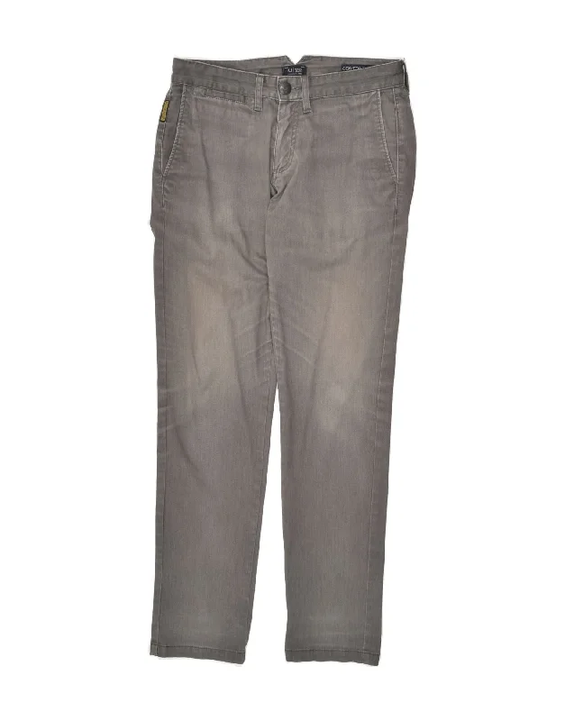 ARMANI Womens Comfort Fit Slim Chino Trousers W28 L32 Grey Cotton Trousers practical durable ARMANI Womens Comfort Fit Slim Chino Trousers W28 L32 Grey Cotton Trousers practical durable