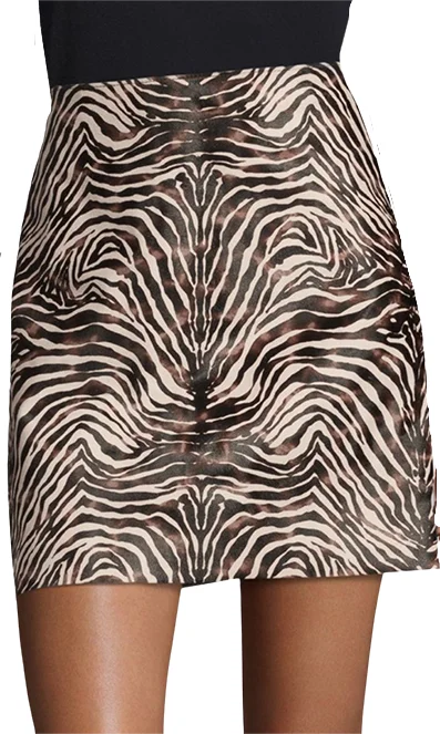 Theory Irenah High Rise - Leather Skirt belted skirt waist