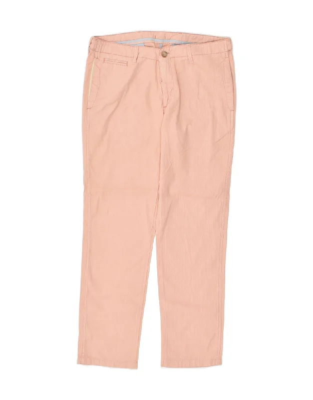 MASSIMO DUTTI Womens Straight Chino Trousers W31 L29 Pink Cotton Trousers Sale Discount MASSIMO DUTTI Womens Straight Chino Trousers W31 L29 Pink Cotton Trousers Sale Discount