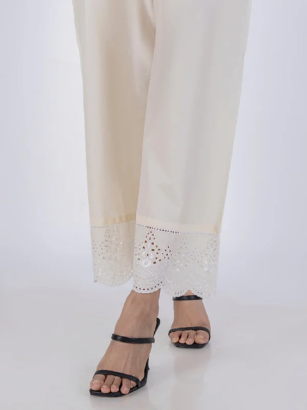 Off White Dyed Trousers - AL-T-733 Trousers Solid Black