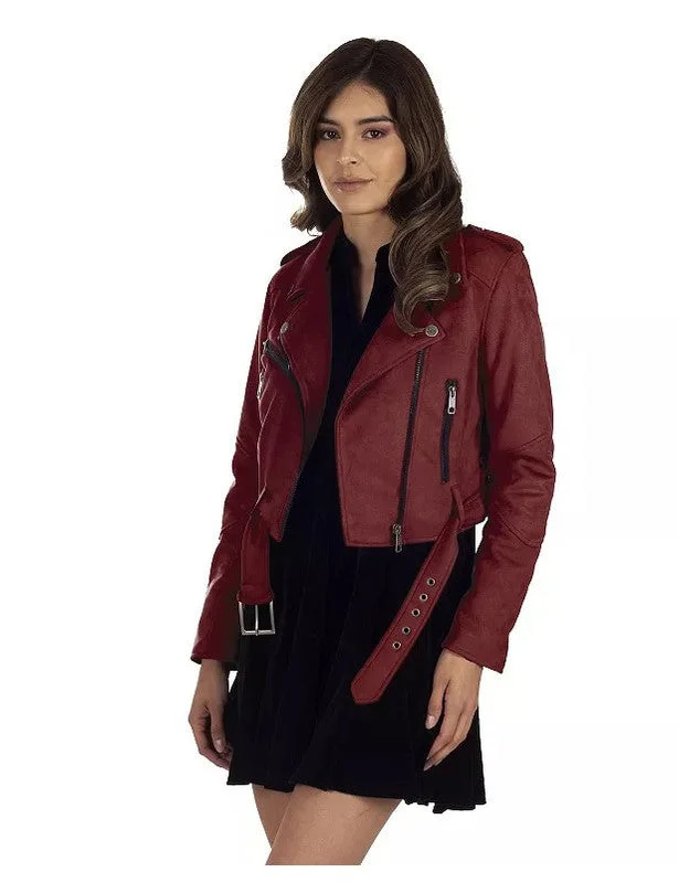 LEE Women's Leatherette Biker Jacket Rayon Jacket Velvet Jacket Corduroy Jacket