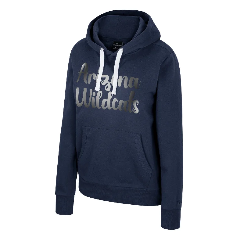 NCAA Arizona Wildcats Women's Colosseum I'm Gliding Here Pullover Hoodie Hoodie with Frayed Bohemian Relaxed NCAA Arizona Wildcats Women's Colosseum I'm Gliding Here Pullover Hoodie Hoodie with Frayed Bohemian Relaxed