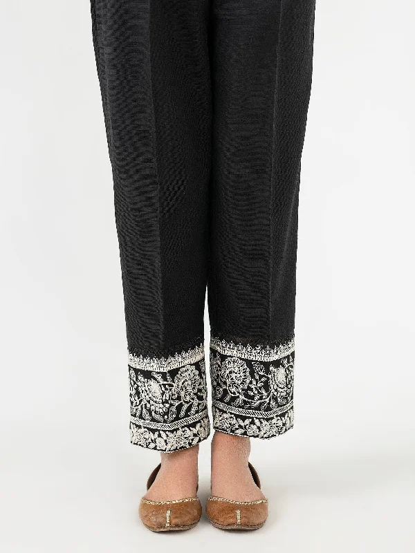 Embroidered Khaddar Trouser Trousers Polka Dot Cute