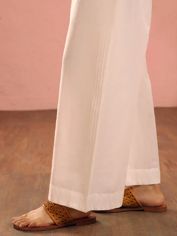 White Dyed Trousers - AL-T-720 Trousers Canvas Durable