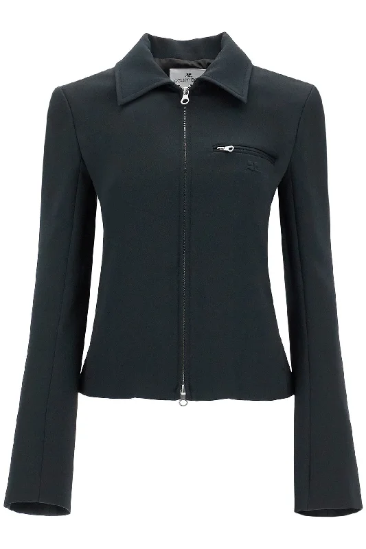 Courreges Women's Technical Twill Jacket For Men Oversized Jacket Tailored Jacket Straight Jacket Courreges Women's Technical Twill Jacket For Men Oversized Jacket Tailored Jacket Straight Jacket
