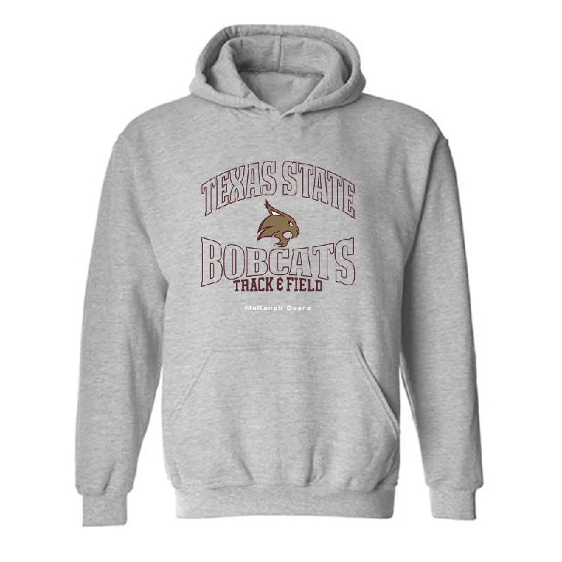 Texas State - NCAA Women's Track & Field : McKenah Sears - Hooded Sweatshirt Hoodie with Print Artistic Unique Texas State - NCAA Women's Track & Field : McKenah Sears - Hooded Sweatshirt Hoodie with Print Artistic Unique
