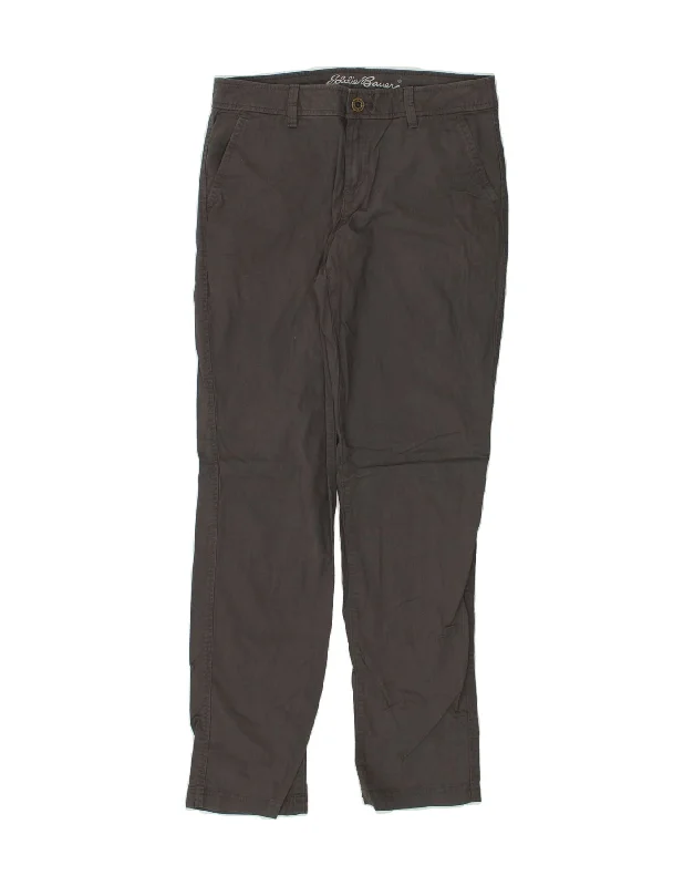 EDDIE BAUER Womens Straight Chino Trousers US 4 Small W32 L32 Grey Cotton Trousers Ceremony Elegant EDDIE BAUER Womens Straight Chino Trousers US 4 Small W32 L32 Grey Cotton Trousers Ceremony Elegant
