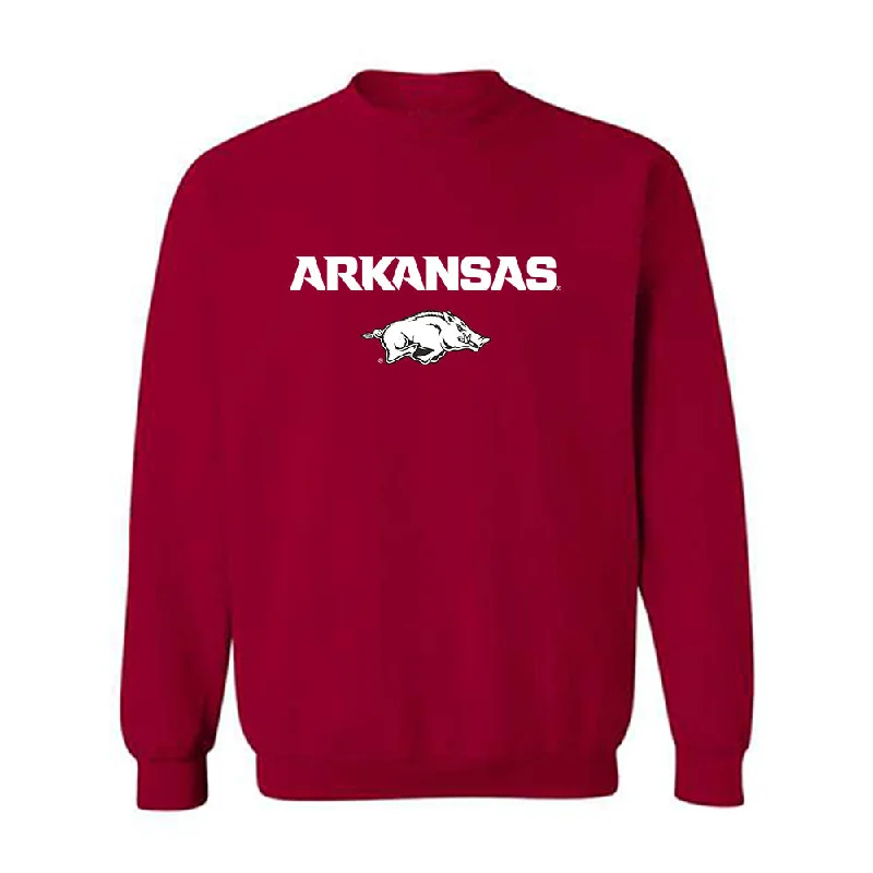 Arkansas - NCAA Women's Track & Field : Ariane Linton - Classic Shersey Crewneck Sweatshirt Hoodie with Typography Text Message Arkansas - NCAA Women's Track & Field : Ariane Linton - Classic Shersey Crewneck Sweatshirt Hoodie with Typography Text Message