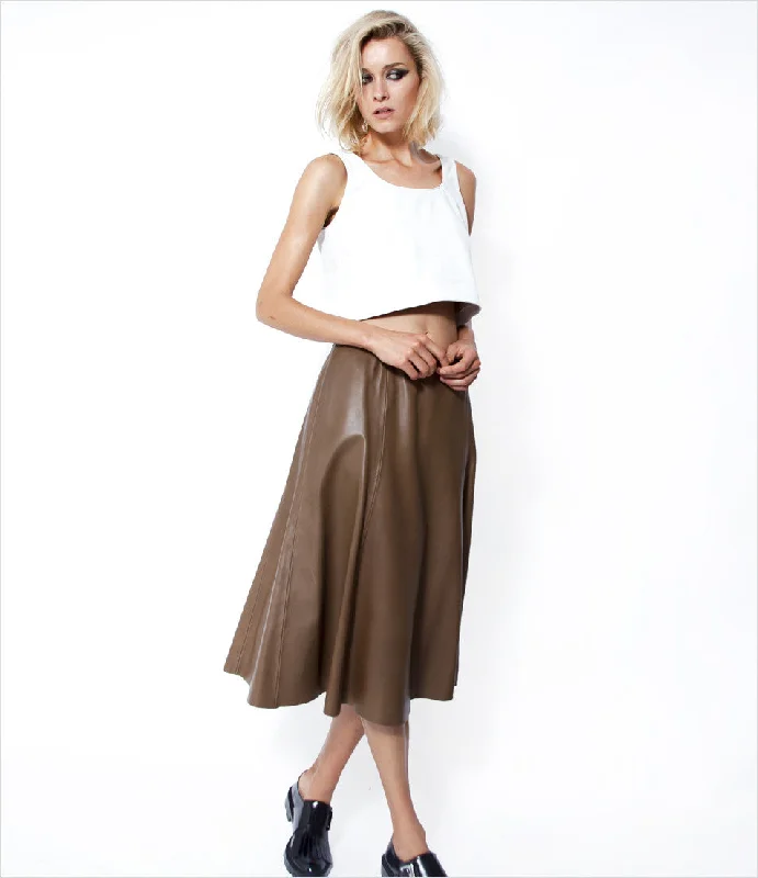 Lambskin Skirt cashmere skirt fine