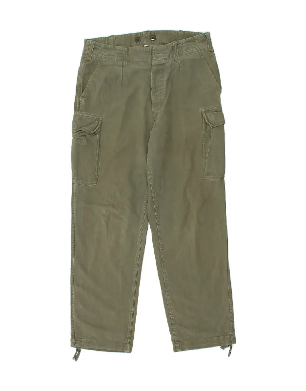 VINTAGE Womens Straight Cargo Trousers US 8 Medium W34 L30 Green Trousers practical easy-care VINTAGE Womens Straight Cargo Trousers US 8 Medium W34 L30 Green Trousers practical easy-care