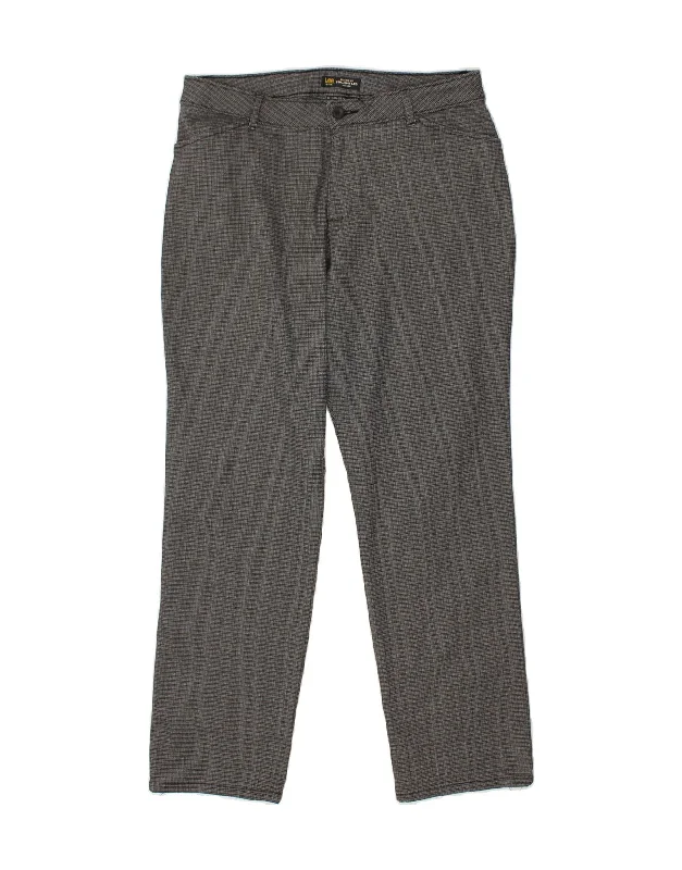 LEE Womens Mid Rise Relaxed Fit Casual Trousers US 12 Large W32 L30 Grey Trousers Custom Made LEE Womens Mid Rise Relaxed Fit Casual Trousers US 12 Large W32 L30 Grey Trousers Custom Made