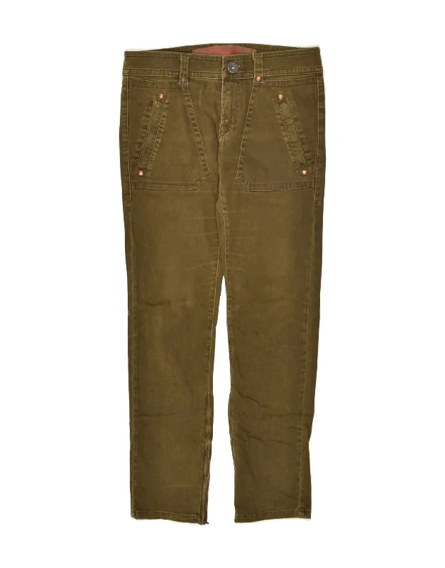MARLBORO CLASSICS Womens Slim Chino Trousers W31 L31 Khaki Cotton Trousers Recommended Stylist MARLBORO CLASSICS Womens Slim Chino Trousers W31 L31 Khaki Cotton Trousers Recommended Stylist