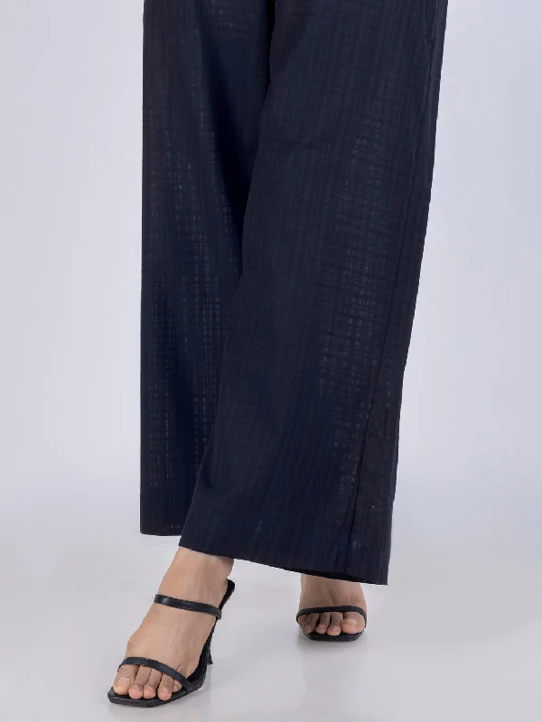 Black Dyed Trousers - AL-T-738 Trousers Bootcut Casual