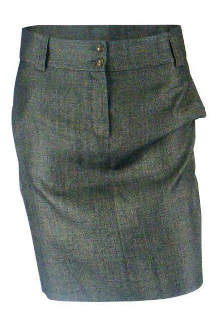 PAUL & JOE Paris Metallic Bronze Aviva Mini Skirt (FR 32) cashmere skirt plush