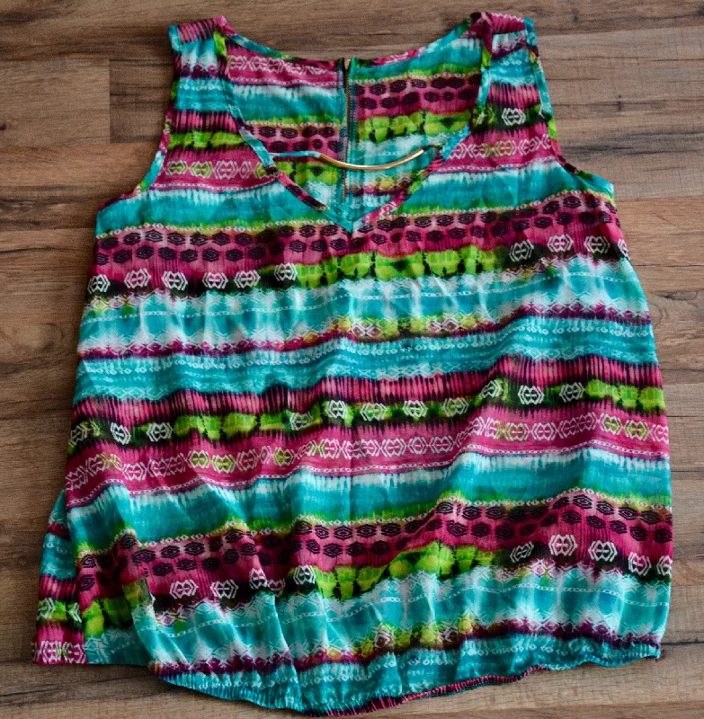 Mint & Fuchsia Aztec Tank sleep tank top