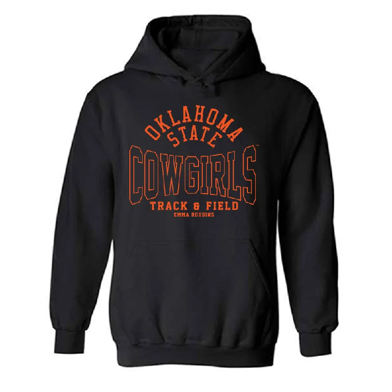 Oklahoma State - NCAA Women's Track & Field : Emma Robbins - Classic Fashion Shersey Hooded Sweatshirt Hoodie with Rolled Sleeves Casual Relaxed Oklahoma State - NCAA Women's Track & Field : Emma Robbins - Classic Fashion Shersey Hooded Sweatshirt Hoodie with Rolled Sleeves Casual Relaxed