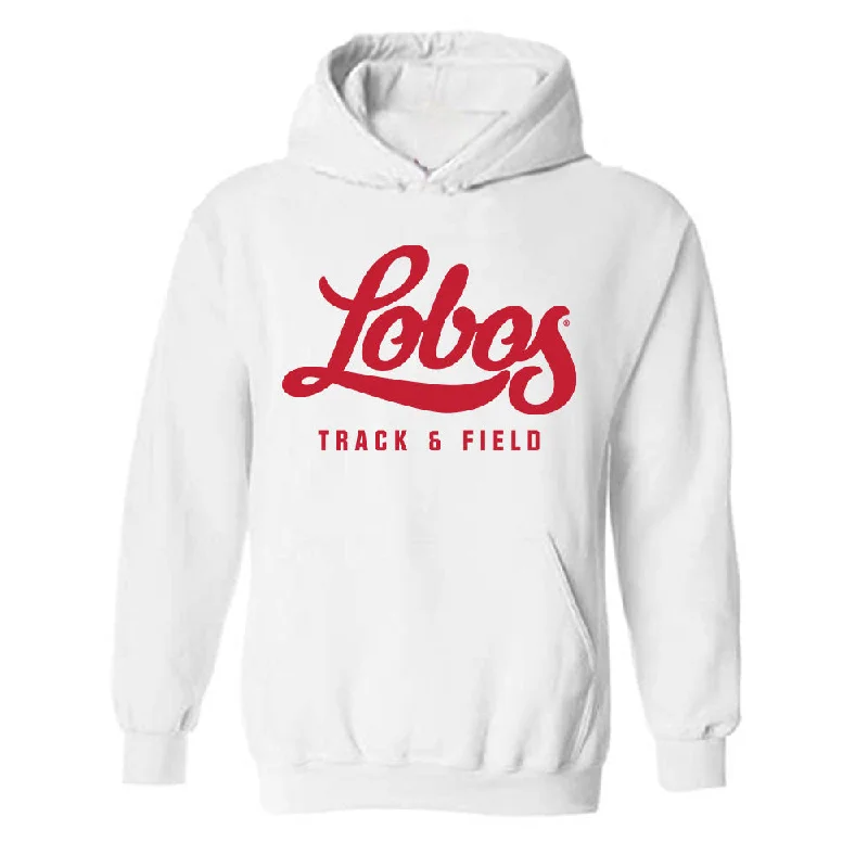 New Mexico - NCAA Women's Track & Field : Laylah Lawson - Classic Shersey Hooded Sweatshirt Hoodie with Belted Waist Structured Tailored