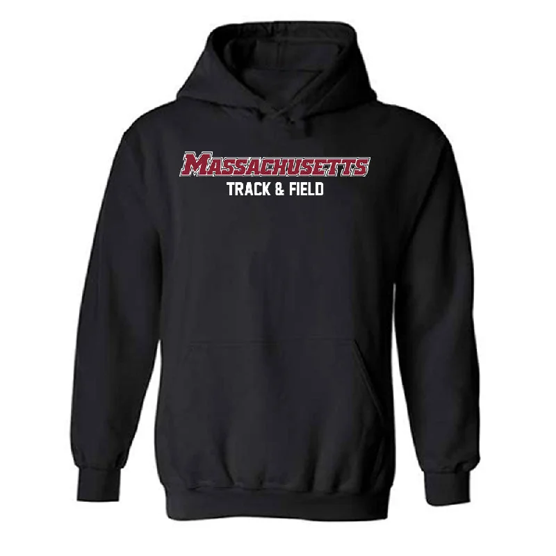 UMass - NCAA Women's Track & Field : Leila Metres - Classic Shersey Hooded Sweatshirt Hoodie with Monochrome Minimalist Simple UMass - NCAA Women's Track & Field : Leila Metres - Classic Shersey Hooded Sweatshirt Hoodie with Monochrome Minimalist Simple