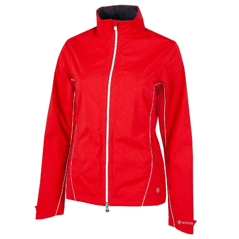 Arissa - Waterproof golf jacket Embroidered Jacket Appliqued Jacket Beaded Jacket