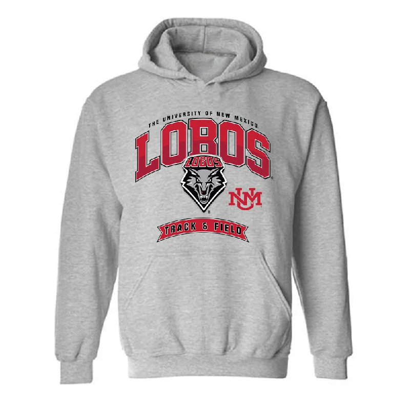 New Mexico - NCAA Women's Track & Field : Zennia Gonzalez - Classic Fashion Shersey Hooded Sweatshirt Hoodie with Slim Fit Tailored Modern New Mexico - NCAA Women's Track & Field : Zennia Gonzalez - Classic Fashion Shersey Hooded Sweatshirt Hoodie with Slim Fit Tailored Modern