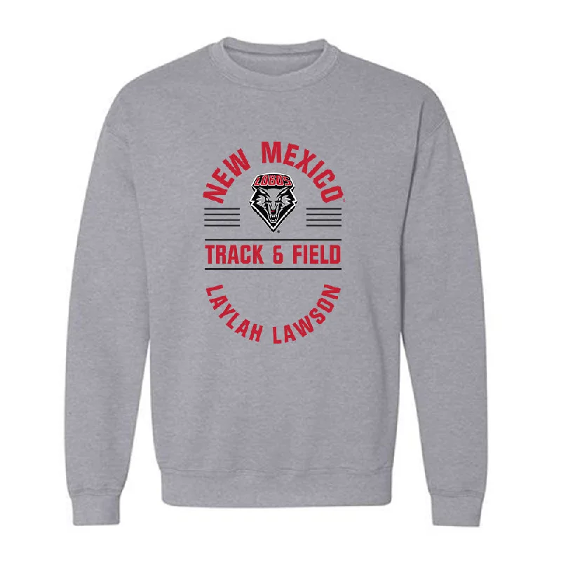 New Mexico - NCAA Women's Track & Field : Laylah Lawson - Classic Fashion Shersey Crewneck Sweatshirt Hoodie with Hem Ribbing Snug Secure