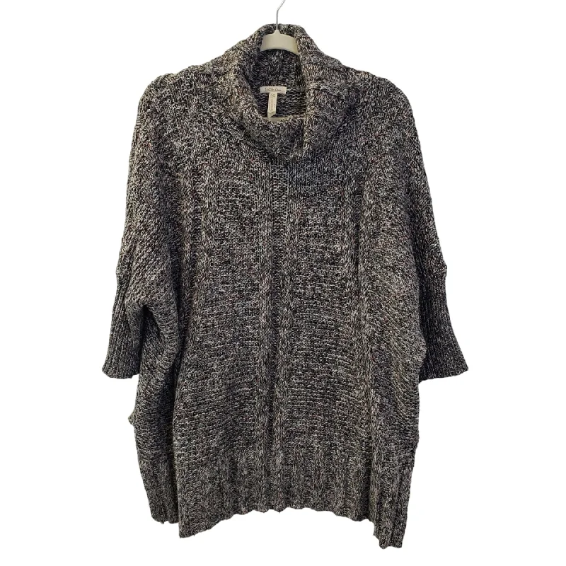 Matilda Jane Dolman Sleeve Cowlneck Sweater Size M/L Herringbone Houndstooth Plaid